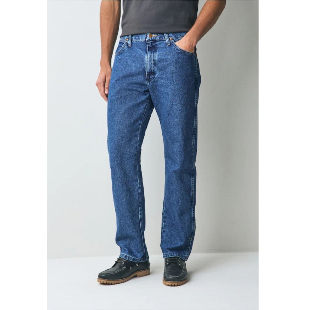 Wrangler Loose Fit Jeans Mens 34x32 Blue Denim 112332243 82-5448
